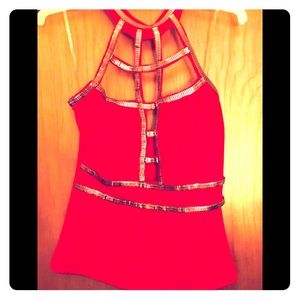 Von Red Fiesta Party Top